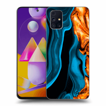 Obal pre Samsung Galaxy M31s - Gold blue