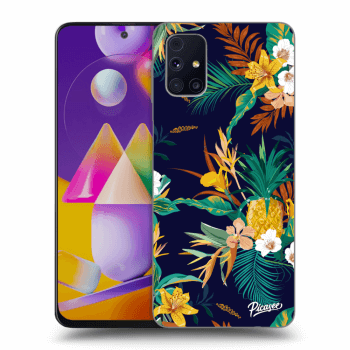 Picasee silikónový prehľadný obal pre Samsung Galaxy M31s - Pineapple Color