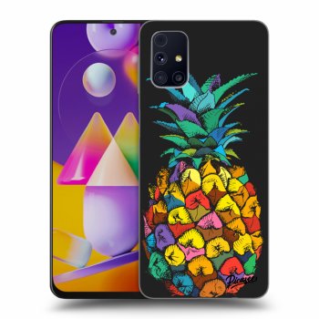 Picasee silikónový čierny obal pre Samsung Galaxy M31s - Pineapple