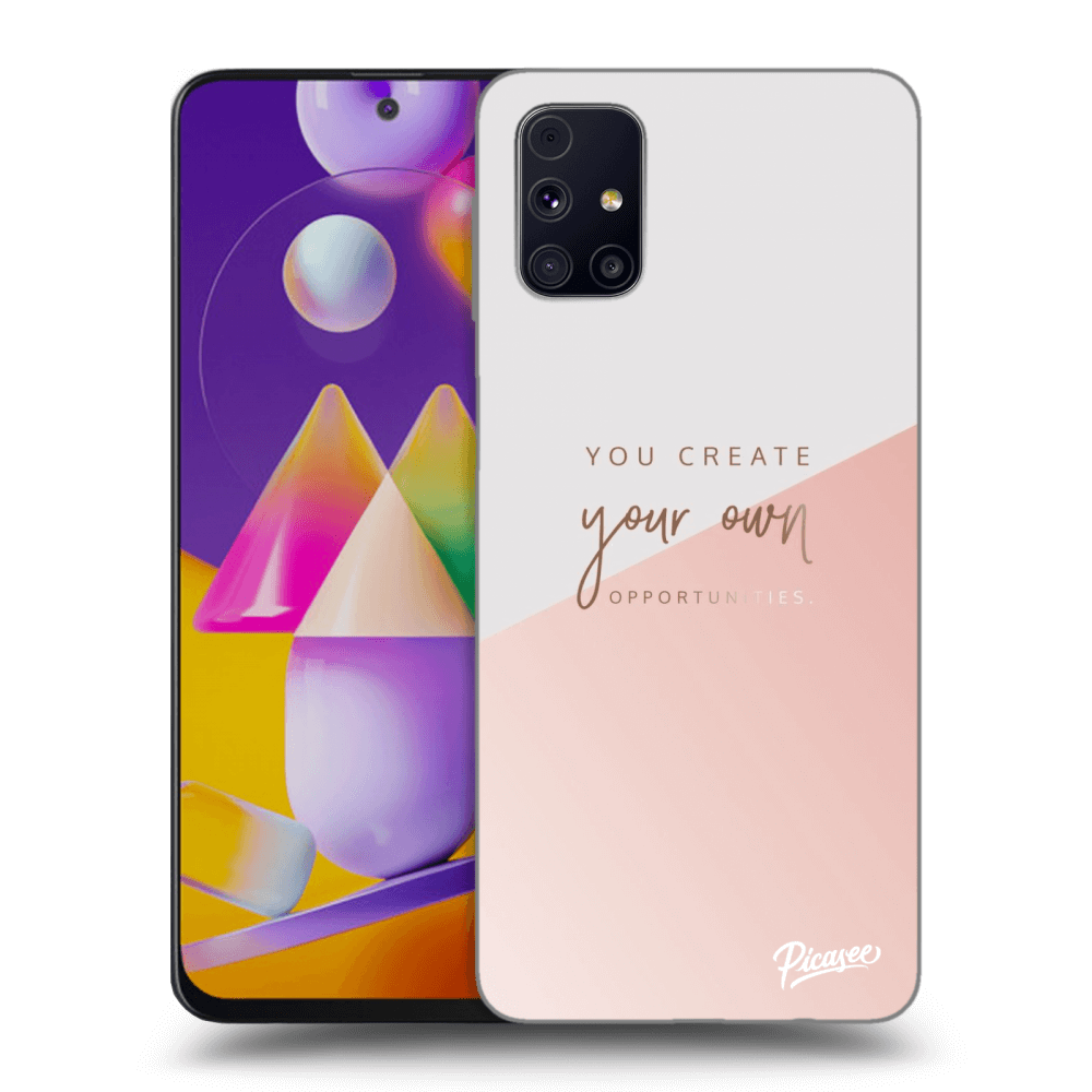 Picasee silikónový čierny obal pre Samsung Galaxy M31s - You create your own opportunities