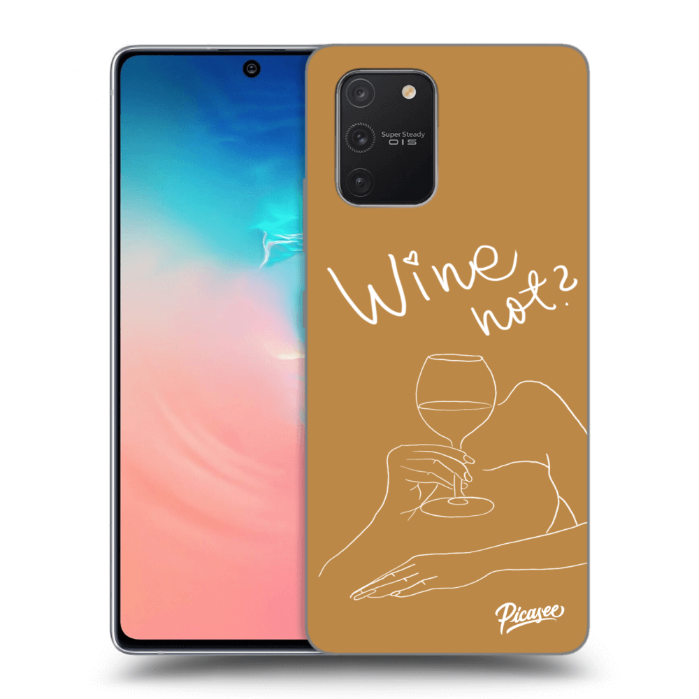 Picasee silikónový prehľadný obal pre Samsung Galaxy S10 Lite - Wine not