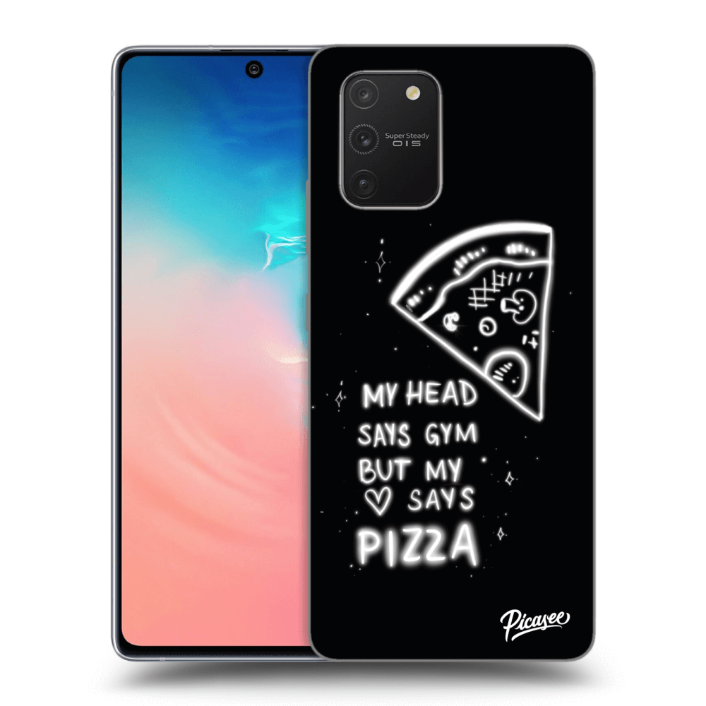 Picasee silikónový prehľadný obal pre Samsung Galaxy S10 Lite - Pizza