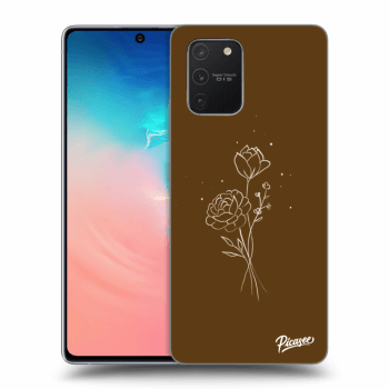 Obal pre Samsung Galaxy S10 Lite - Brown flowers