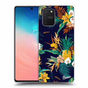 Picasee silikónový čierny obal pre Samsung Galaxy S10 Lite - Pineapple Color