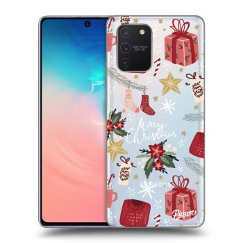 Picasee silikónový prehľadný obal pre Samsung Galaxy S10 Lite - Christmas