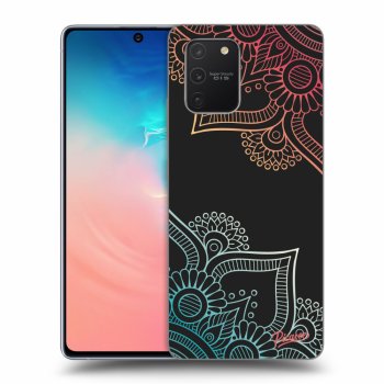 Picasee silikónový čierny obal pre Samsung Galaxy S10 Lite - Flowers pattern
