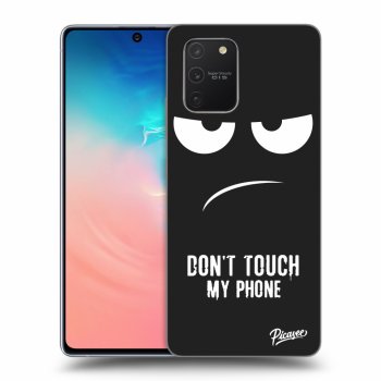 Picasee silikónový čierny obal pre Samsung Galaxy S10 Lite - Don't Touch My Phone