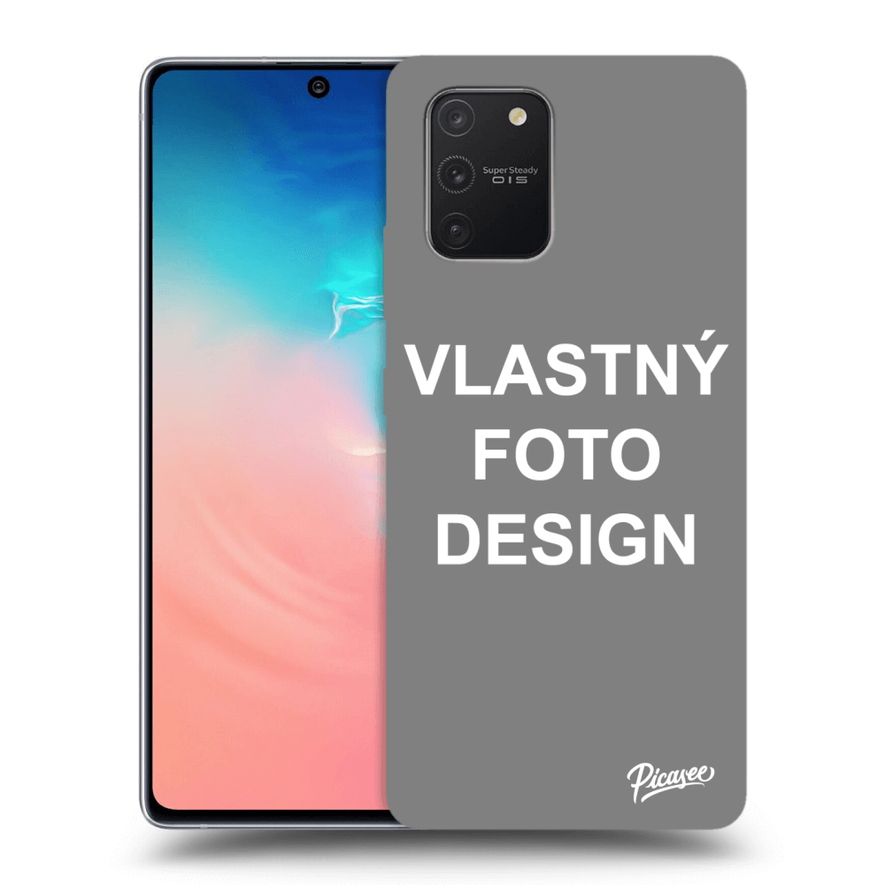 Picasee silikónový čierny obal pre Samsung Galaxy S10 Lite - Vlastný fotka/motiv