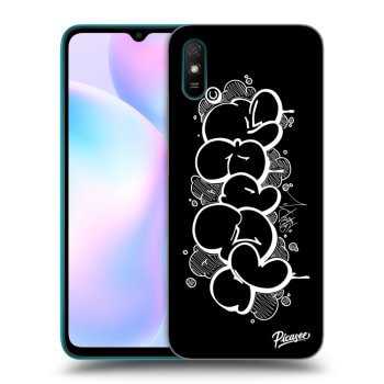 Picasee silikónový čierny obal pre Xiaomi Redmi 9A - Throw UP