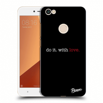 Picasee plastový čierny obal pre Xiaomi Redmi Note 5A Prime - Do it. With love.