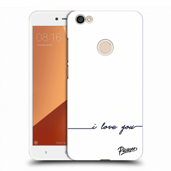 Picasee silikónový prehľadný obal pre Xiaomi Redmi Note 5A Prime - I love you