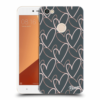 Picasee silikónový prehľadný obal pre Xiaomi Redmi Note 5A Prime - Lots of love