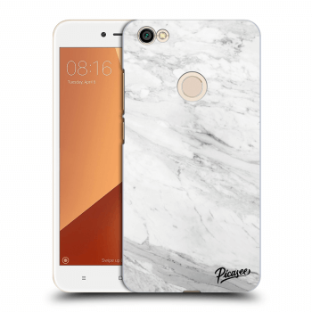 Picasee silikónový prehľadný obal pre Xiaomi Redmi Note 5A Prime - White marble