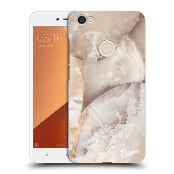 Picasee silikónový prehľadný obal pre Xiaomi Redmi Note 5A Prime - Cream marble