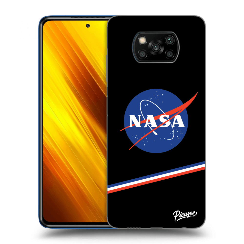 Picasee silikónový čierny obal pre Xiaomi Poco X3 - NASA Original