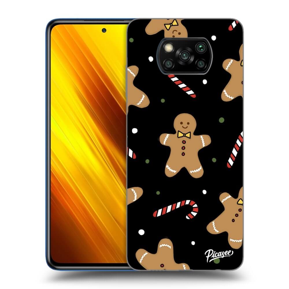 Picasee silikónový čierny obal pre Xiaomi Poco X3 - Gingerbread