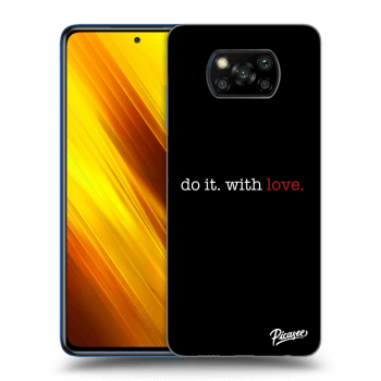 Picasee silikónový čierny obal pre Xiaomi Poco X3 - Do it. With love.