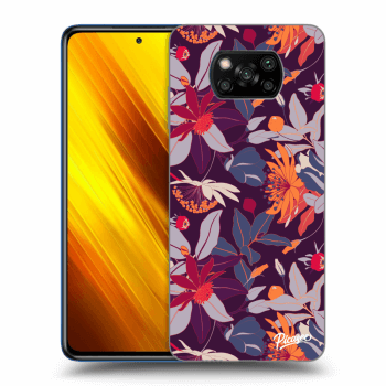 Obal pre Xiaomi Poco X3 - Purple Leaf
