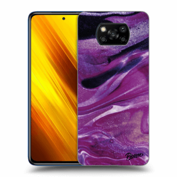 Obal pre Xiaomi Poco X3 - Purple glitter