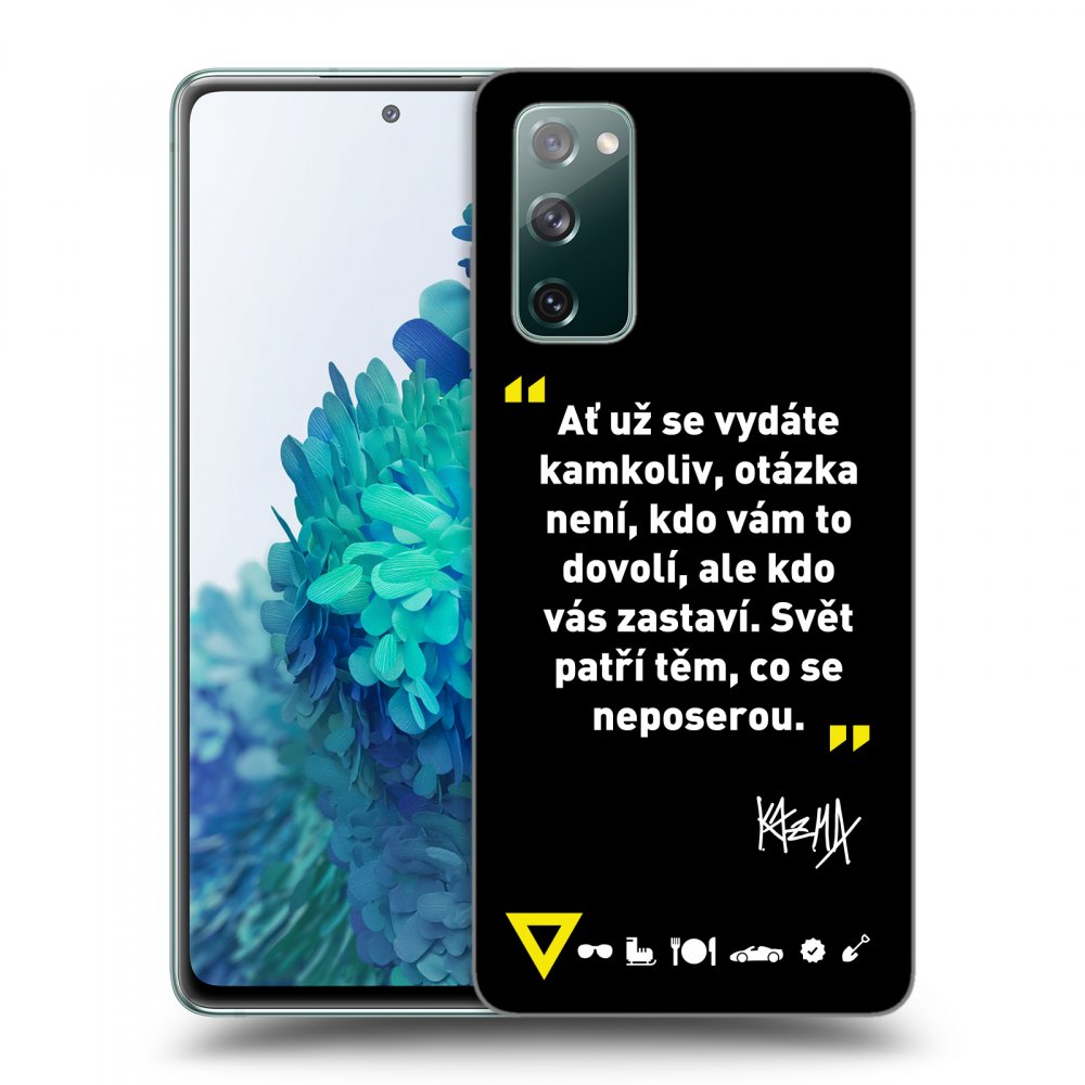 Picasee ULTIMATE CASE PowerShare pro Samsung Galaxy S20 FE - Kazma - SVĚT PATŘÍ TĚM, CO SE NEPOSEROU