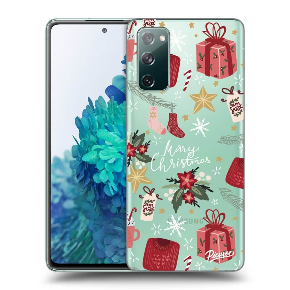 Picasee silikónový prehľadný obal pre Samsung Galaxy S20 FE - Christmas