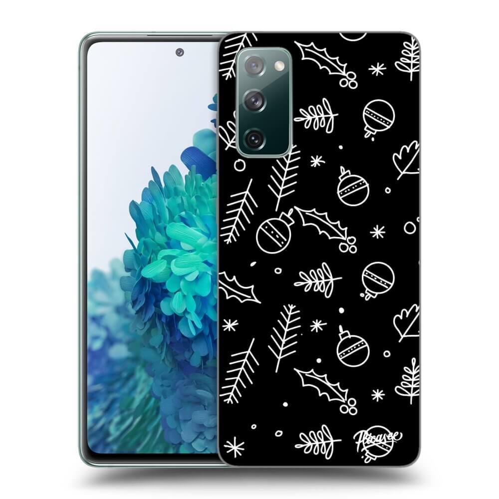 Picasee silikónový čierny obal pre Samsung Galaxy S20 FE - Mistletoe