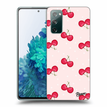 Picasee silikónový čierny obal pre Samsung Galaxy S20 FE - Cherries