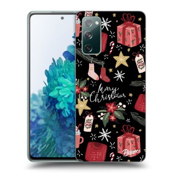 Picasee silikónový čierny obal pre Samsung Galaxy S20 FE - Christmas