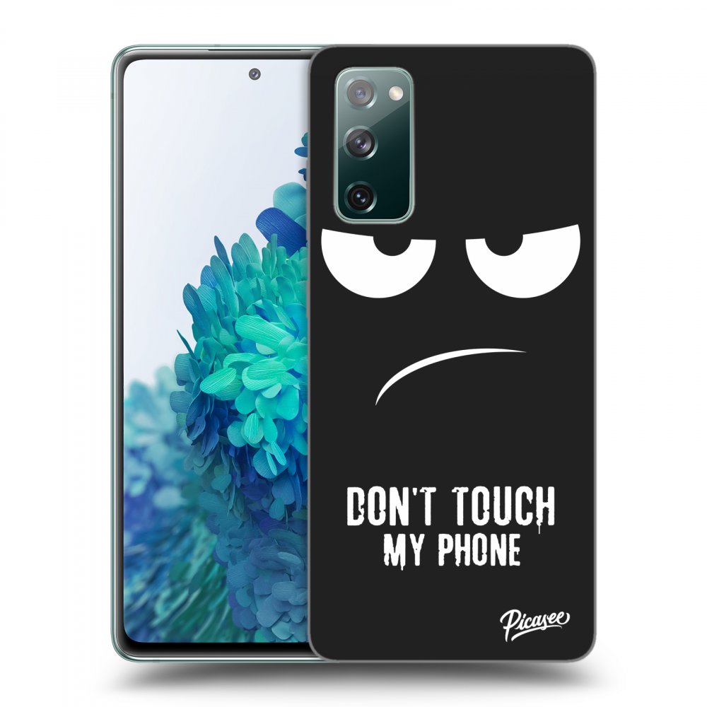 Picasee silikónový čierny obal pre Samsung Galaxy S20 FE - Don't Touch My Phone