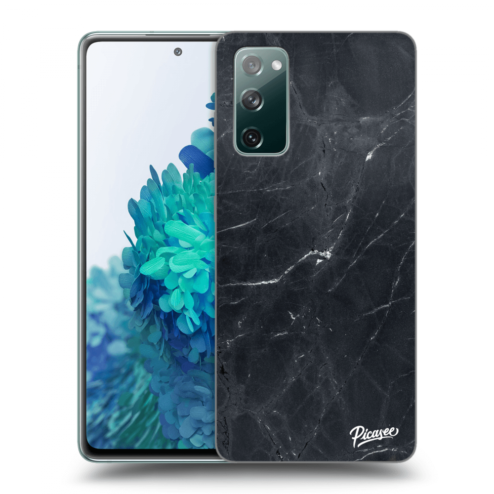 Picasee silikónový prehľadný obal pre Samsung Galaxy S20 FE - Black marble