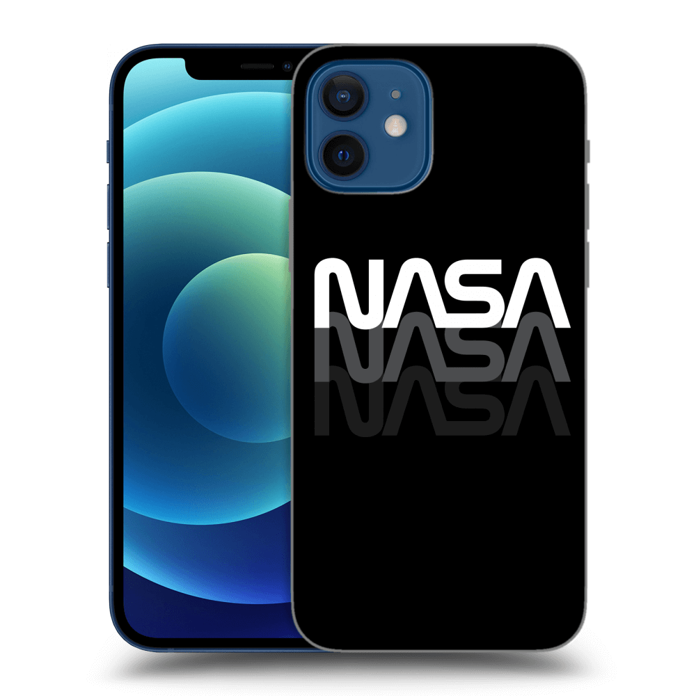Picasee silikónový prehľadný obal pre Apple iPhone 12 - NASA Triple