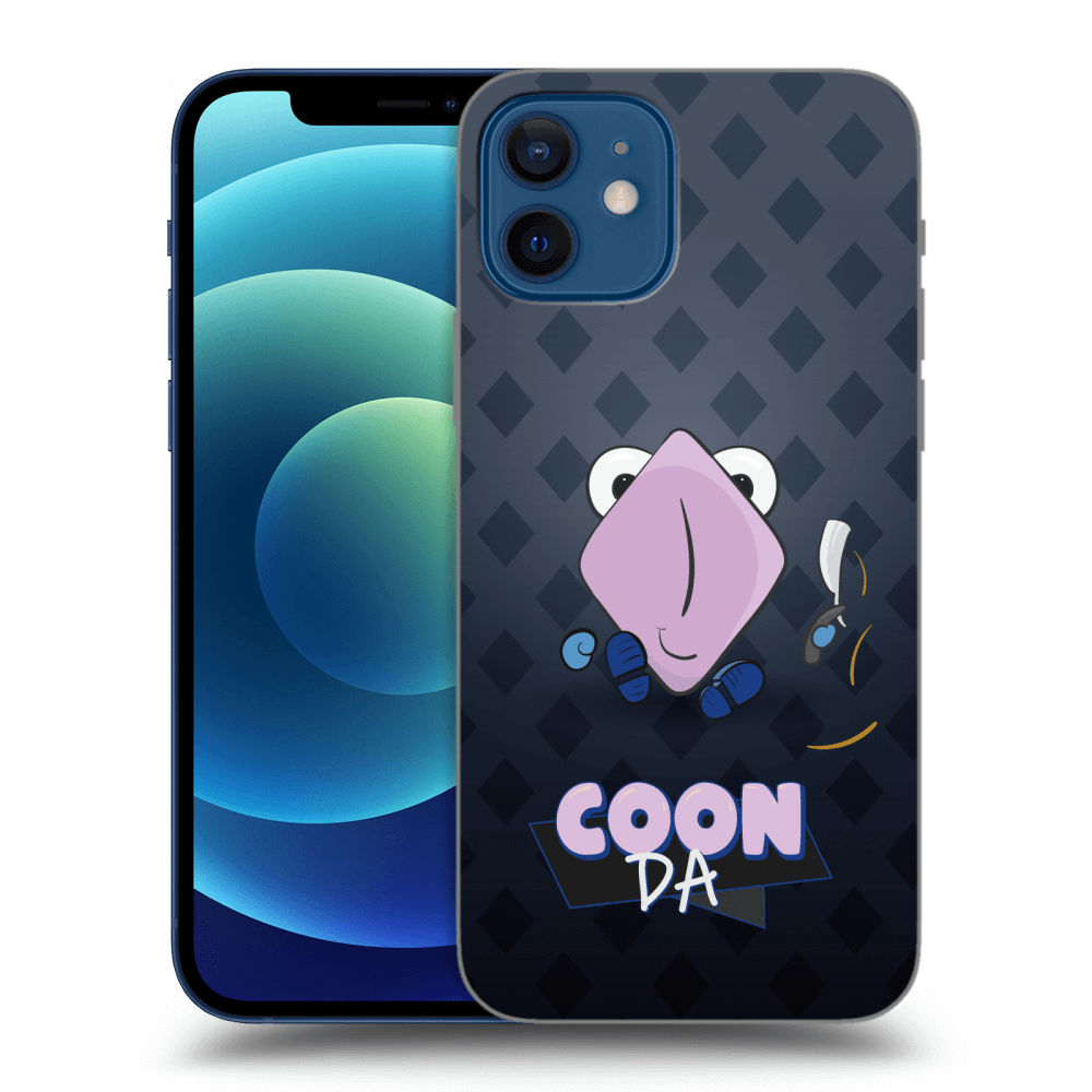 Picasee silikónový čierny obal pre Apple iPhone 12 - COONDA holátko - tmavá