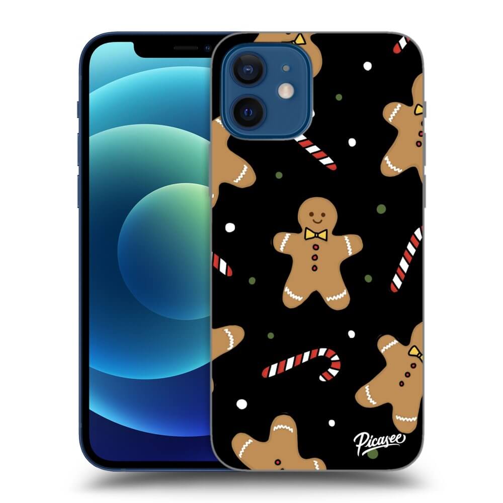 Picasee silikónový čierny obal pre Apple iPhone 12 - Gingerbread