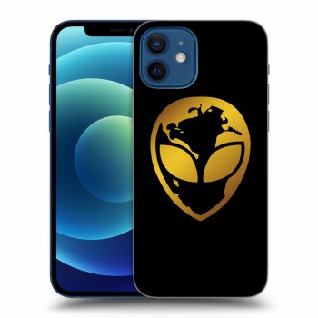 Obal pre Apple iPhone 12 - EARTH - Gold Alien 3.0