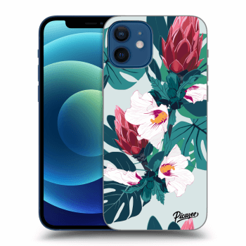 Picasee silikónový čierny obal pre Apple iPhone 12 - Rhododendron