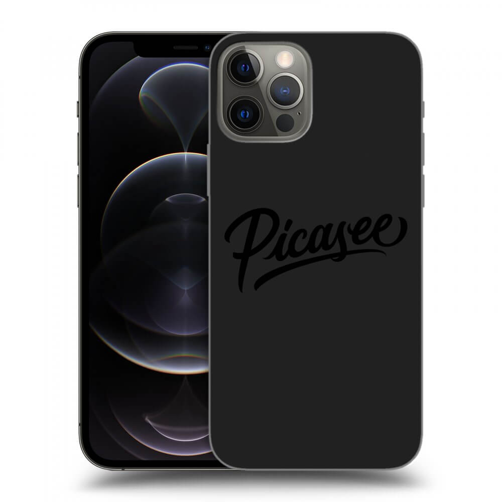 Picasee silikónový čierny obal pre Apple iPhone 12 Pro - Picasee - old logo - black