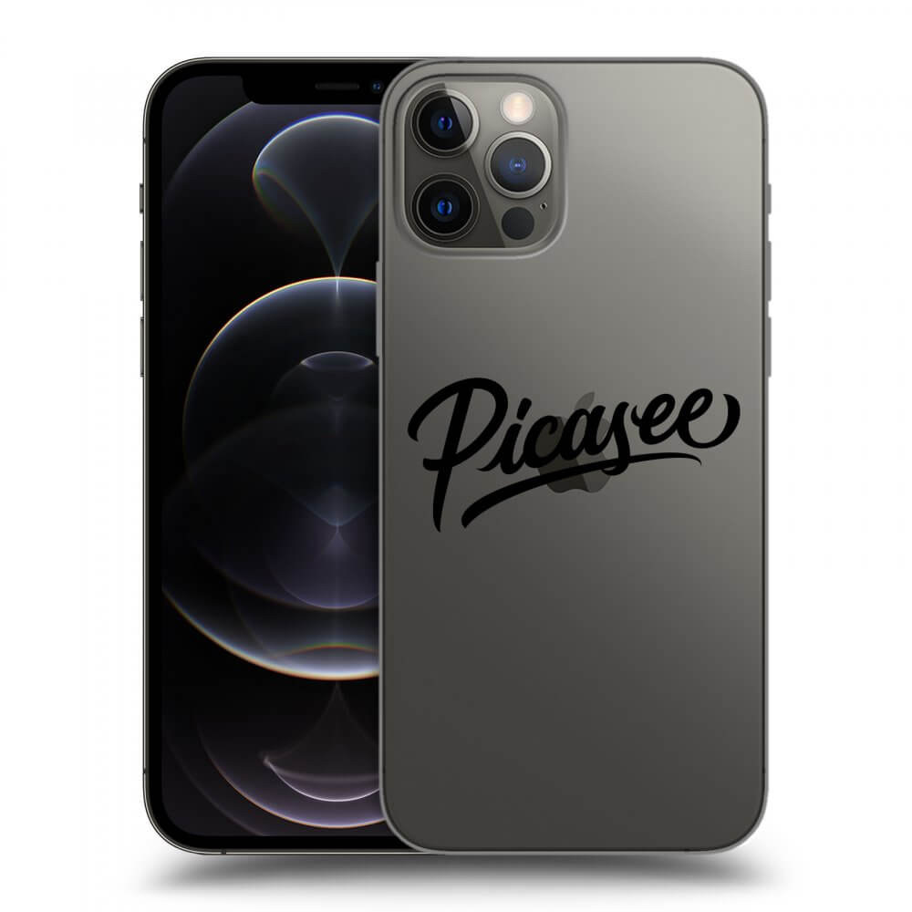 Picasee silikónový prehľadný obal pre Apple iPhone 12 Pro - Picasee - old logo - black