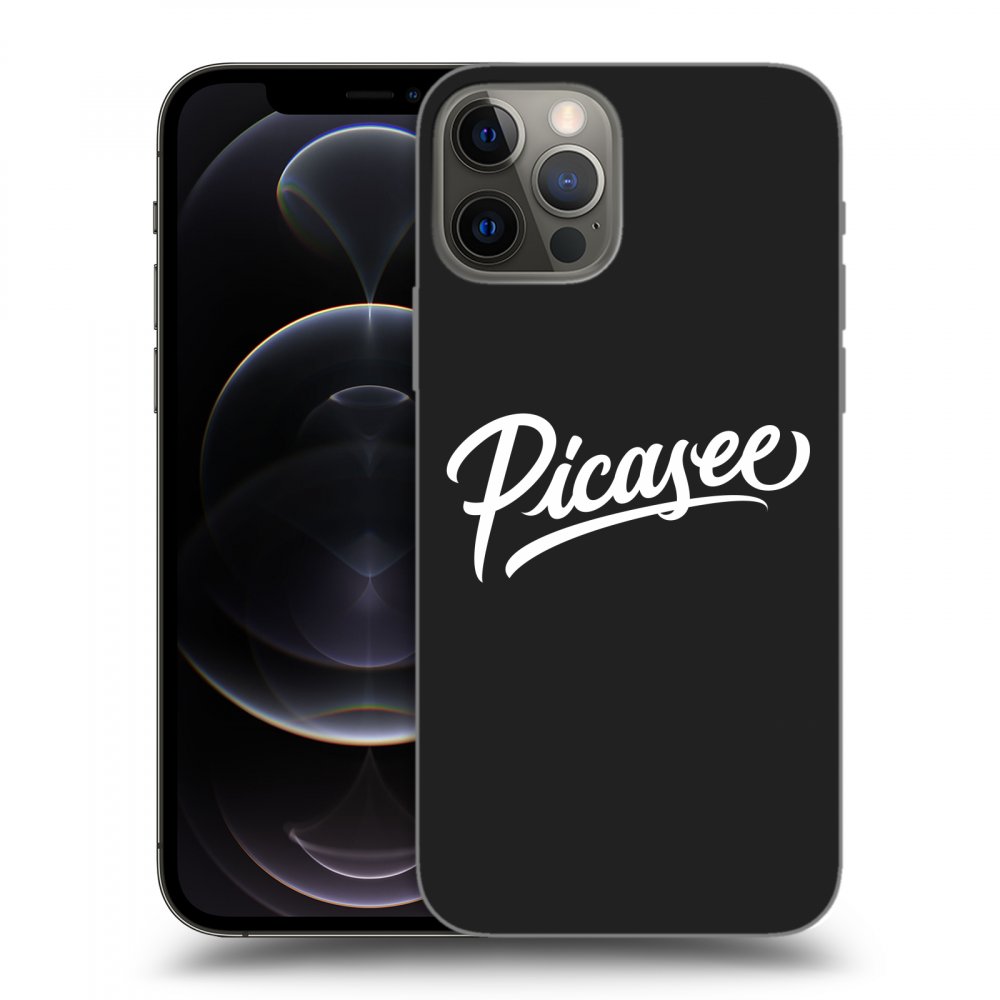 Picasee silikónový čierny obal pre Apple iPhone 12 Pro - Picasee - old logo - white
