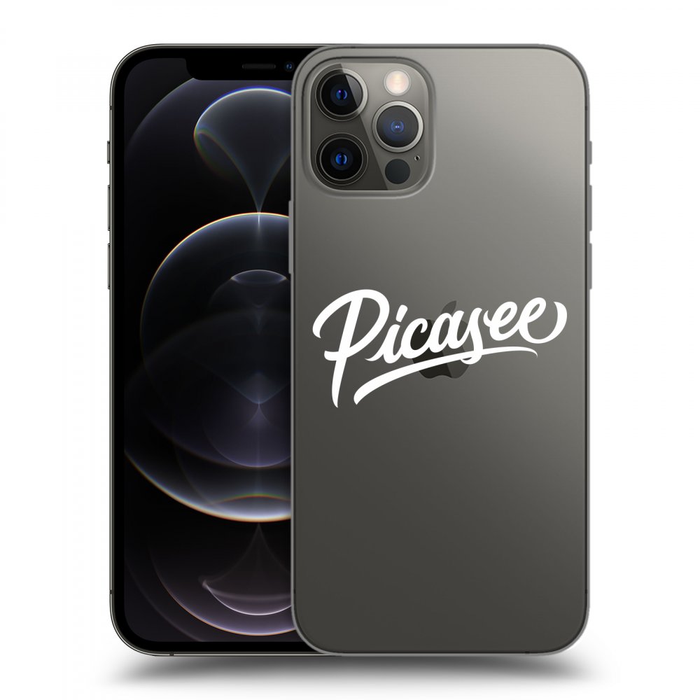 Picasee silikónový prehľadný obal pre Apple iPhone 12 Pro - Picasee - old logo - white
