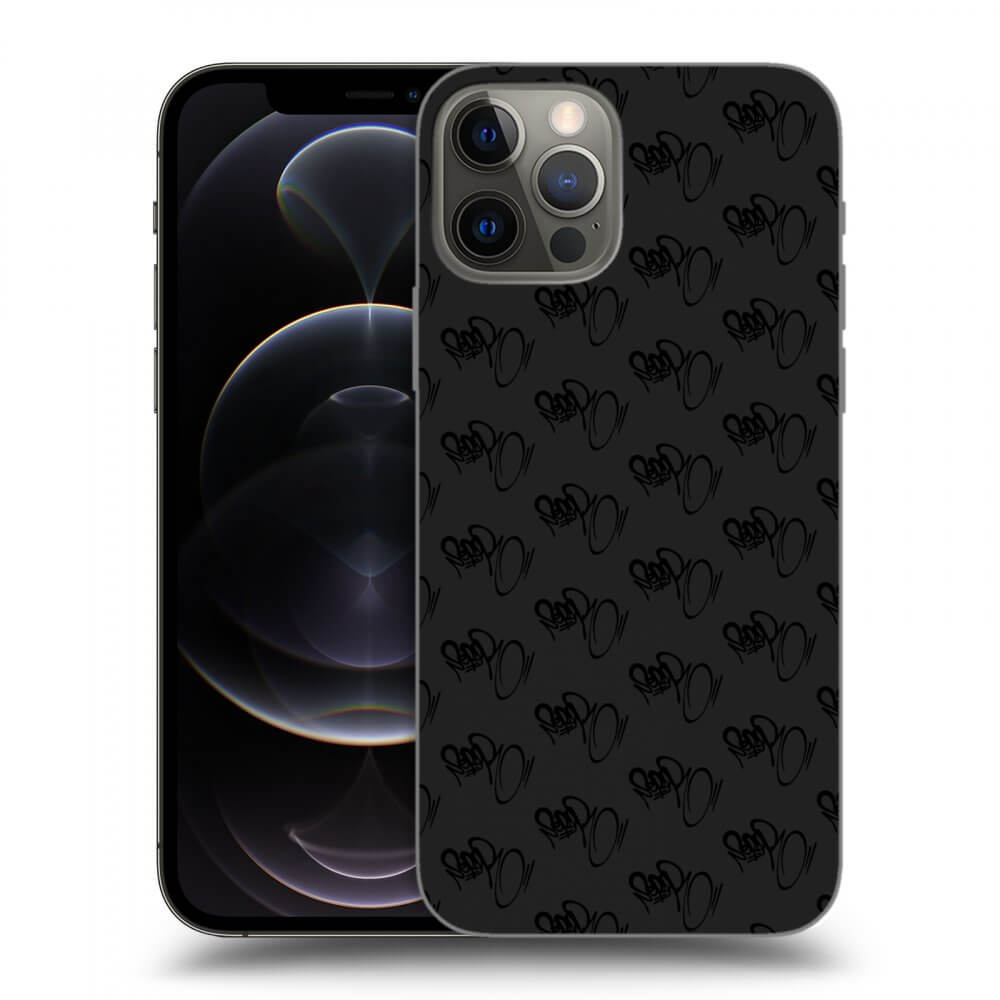 Picasee silikónový čierny obal pre Apple iPhone 12 Pro - Separ - Black On Black 1