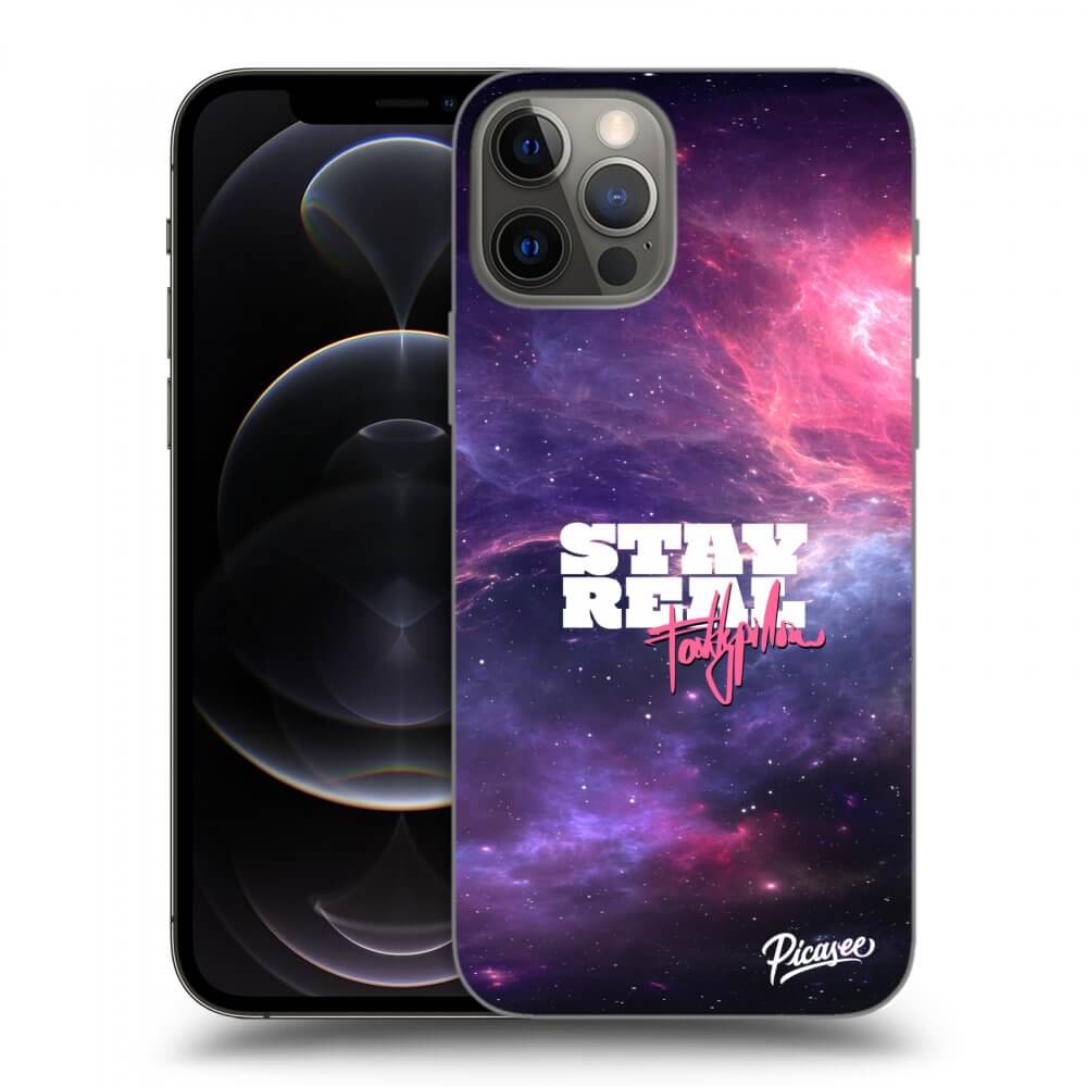 Picasee silikónový prehľadný obal pre Apple iPhone 12 Pro - Stay Real