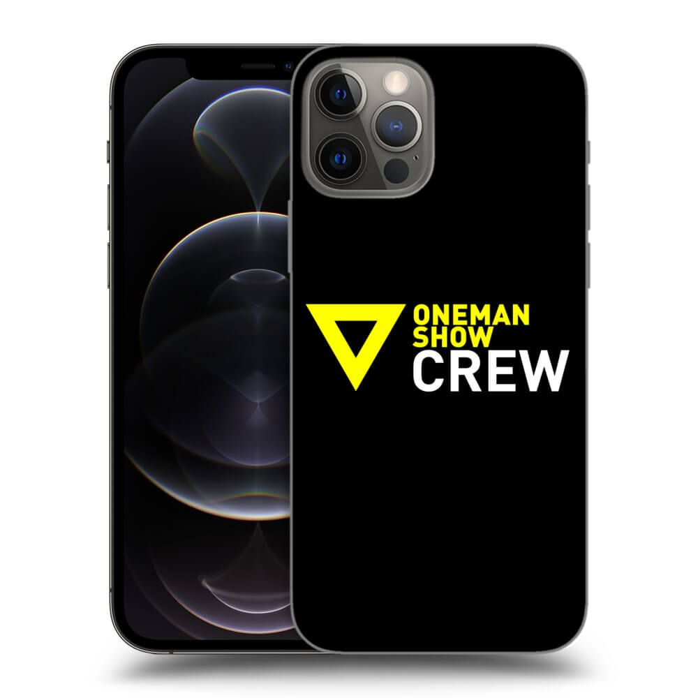 Picasee silikónový čierny obal pre Apple iPhone 12 Pro - ONEMANSHOW CREW