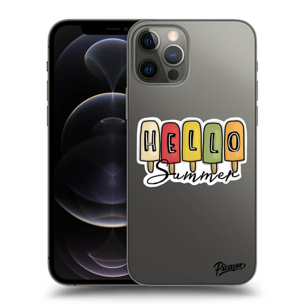 Picasee silikónový prehľadný obal pre Apple iPhone 12 Pro - Ice Cream