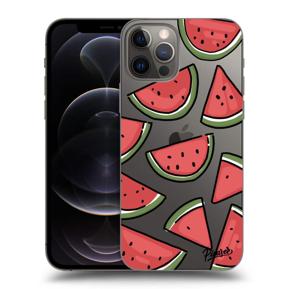 Picasee silikónový prehľadný obal pre Apple iPhone 12 Pro - Melone