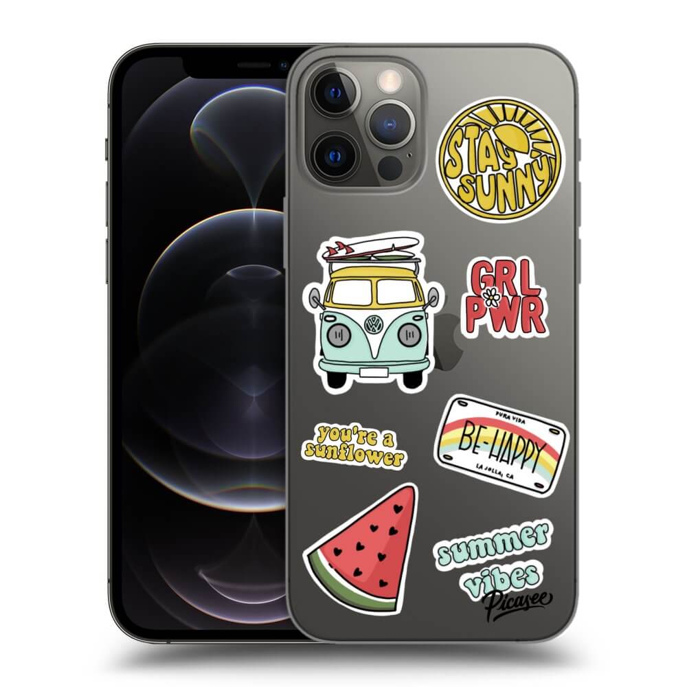 Picasee silikónový prehľadný obal pre Apple iPhone 12 Pro - Summer