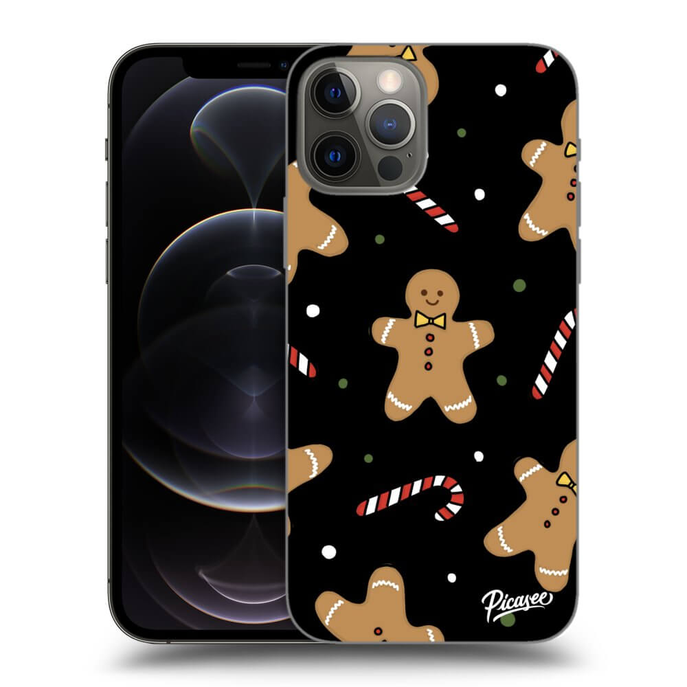 Picasee silikónový čierny obal pre Apple iPhone 12 Pro - Gingerbread