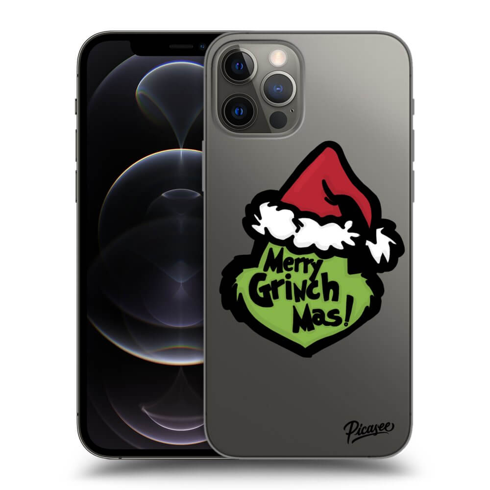 Picasee silikónový prehľadný obal pre Apple iPhone 12 Pro - Grinch 2