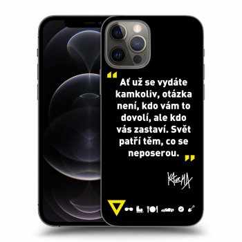 Picasee ULTIMATE CASE pro Apple iPhone 12 Pro - Kazma - SVĚT PATŘÍ TĚM, CO SE NEPOSEROU