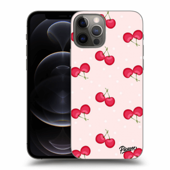 Picasee silikónový čierny obal pre Apple iPhone 12 Pro - Cherries