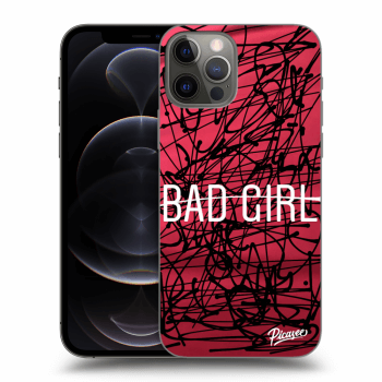 Picasee silikónový čierny obal pre Apple iPhone 12 Pro - Bad girl